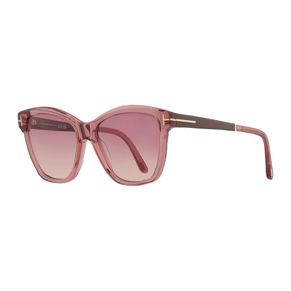Tom Ford Sunglasses Butterfly Full Rim, Shiny Pink Frame and Violet Gradient